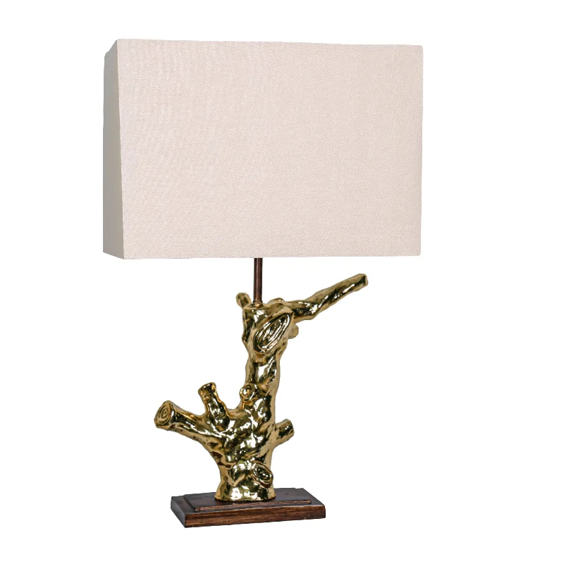 leather table lamps with a distressed texture for a rugged charmPOLY 28" BRANCH TABLE LAMP, GOLD leather table lamps with a distressed texture for a rugged charmPOLY 28" BRANCH TABLE LAMP, GOLD
