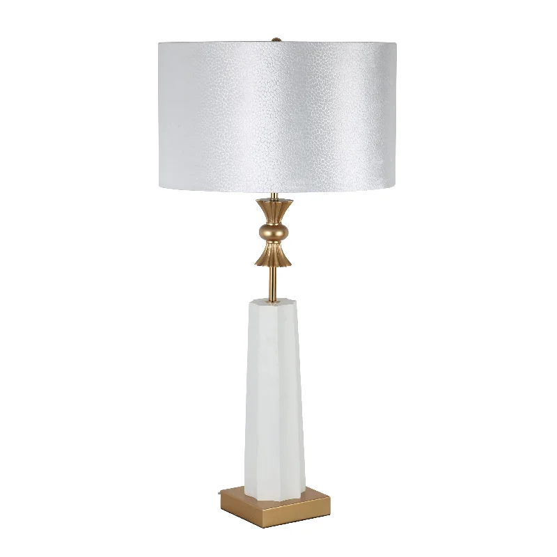 ceramic table lamps with hand painted designs for an artistic touchPOLYRESIN 34.5" CROWN TABLE LAMP, , WHITE- KD ceramic table lamps with hand painted designs for an artistic touchPOLYRESIN 34.5" CROWN TABLE LAMP, , WHITE- KD