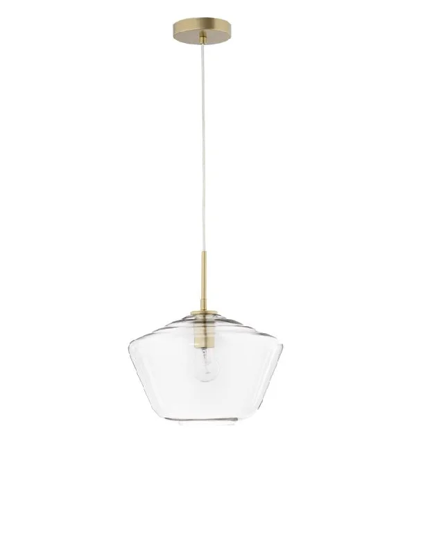 Crystal Ceiling Lights with High - Quality Swarovski CrystalsPRI Clear Glass & Gold Metal Single Pendant - ID 10000 Crystal Ceiling Lights with High - Quality Swarovski CrystalsPRI Clear Glass & Gold Metal Single Pendant - ID 10000