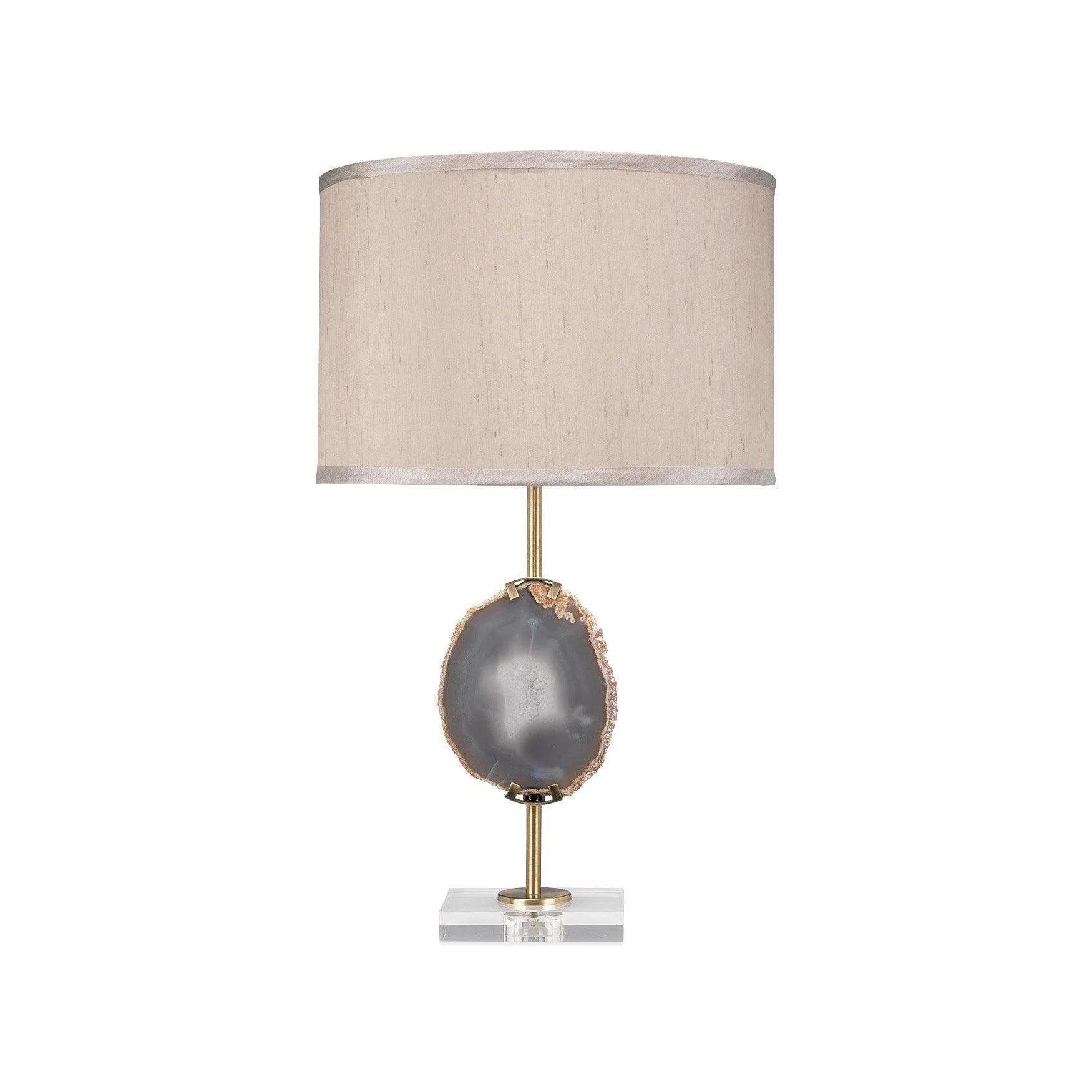 art deco table lamps with geometric shapes for a retro touchPurple Agate Crystal Iron Agate Slice Table Lamp