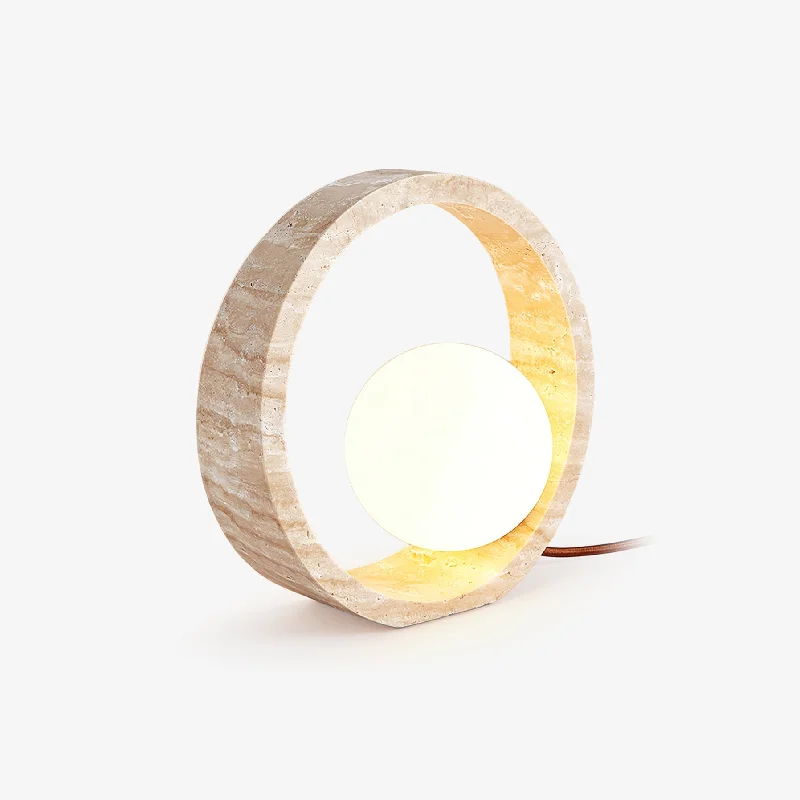 crystal table lamps with dazzling prisms for a glamorous effectQ Circle Table Lamp