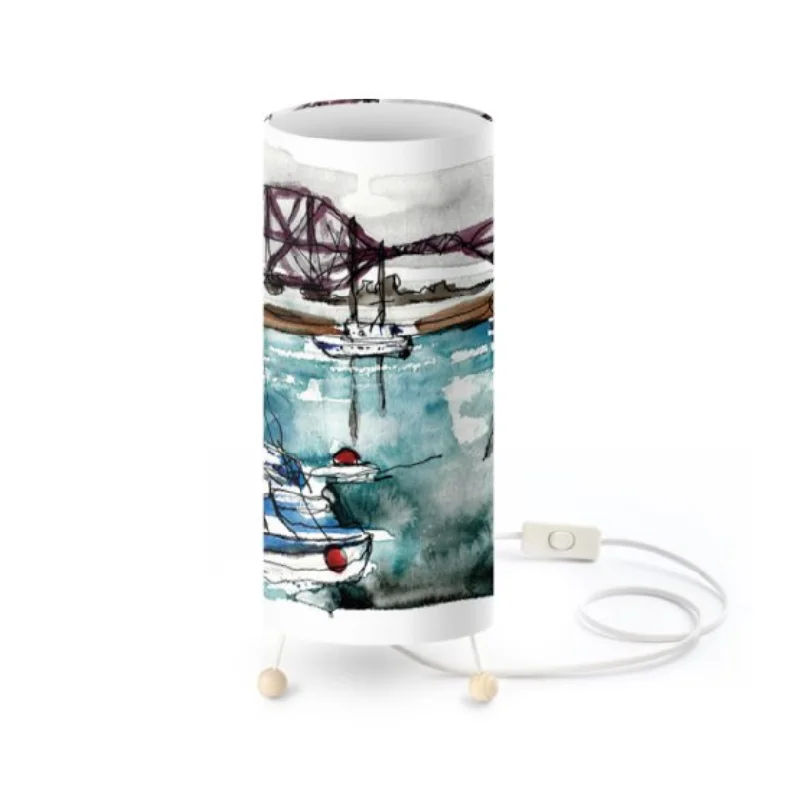 glass table lamps with a frosted surface for soft light diffusionRail Bridge Harbour Table Lamp
