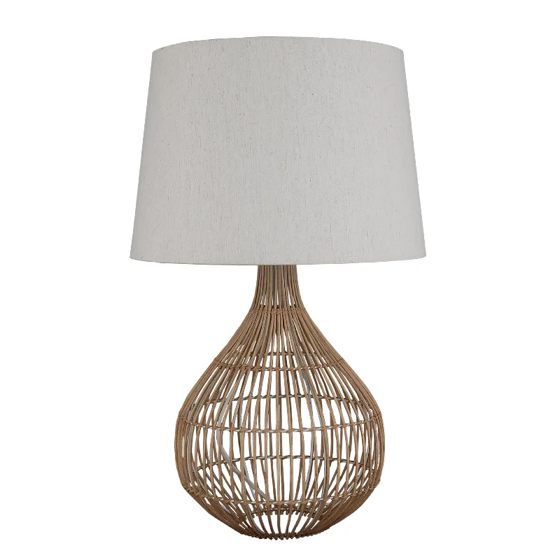 modern minimalist table lamps for contemporary living roomsRATTAN TABLE LAMP