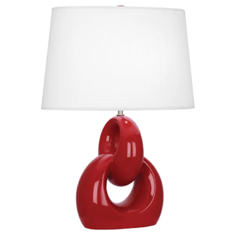 glass table lamps with a frosted surface for soft light diffusionRuby Red Fusion Table Lamp