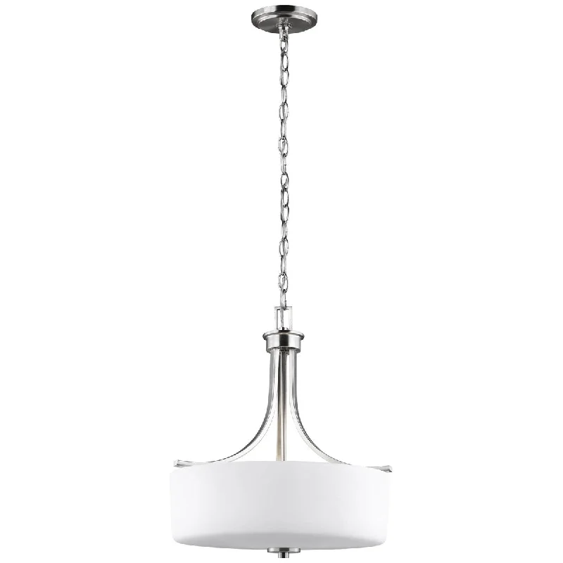 Metal Ceiling Lights in Brass, Copper, Stainless Steel, and IronSea Gull Lighting Canfield 3-Light Pendant Metal Ceiling Lights in Brass, Copper, Stainless Steel, and IronSea Gull Lighting Canfield 3-Light Pendant