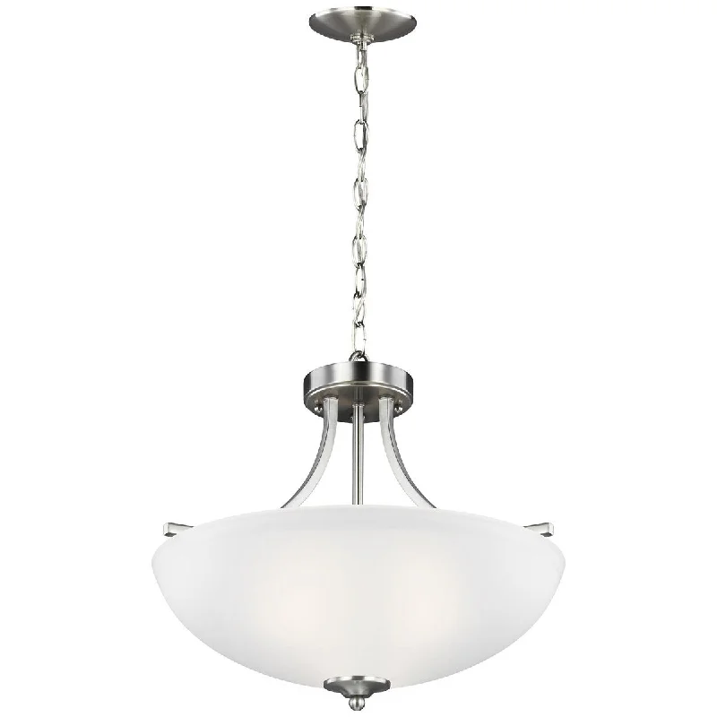 Mid - Century Modern Ceiling Lights with Simple, Sleek LinesSea Gull Lighting Geary Medium 3-Light Semi-Flush Convertible Pendant Mid - Century Modern Ceiling Lights with Simple, Sleek LinesSea Gull Lighting Geary Medium 3-Light Semi-Flush Convertible Pendant