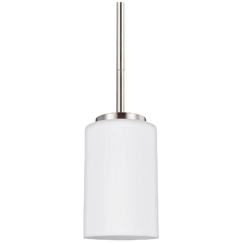 Chinese - Style Ceiling Lights with Red Lantern - Inspired DesignsSea Gull Lighting Oslo Steel One Light Mini - Pendant Chinese - Style Ceiling Lights with Red Lantern - Inspired DesignsSea Gull Lighting Oslo Steel One Light Mini - Pendant