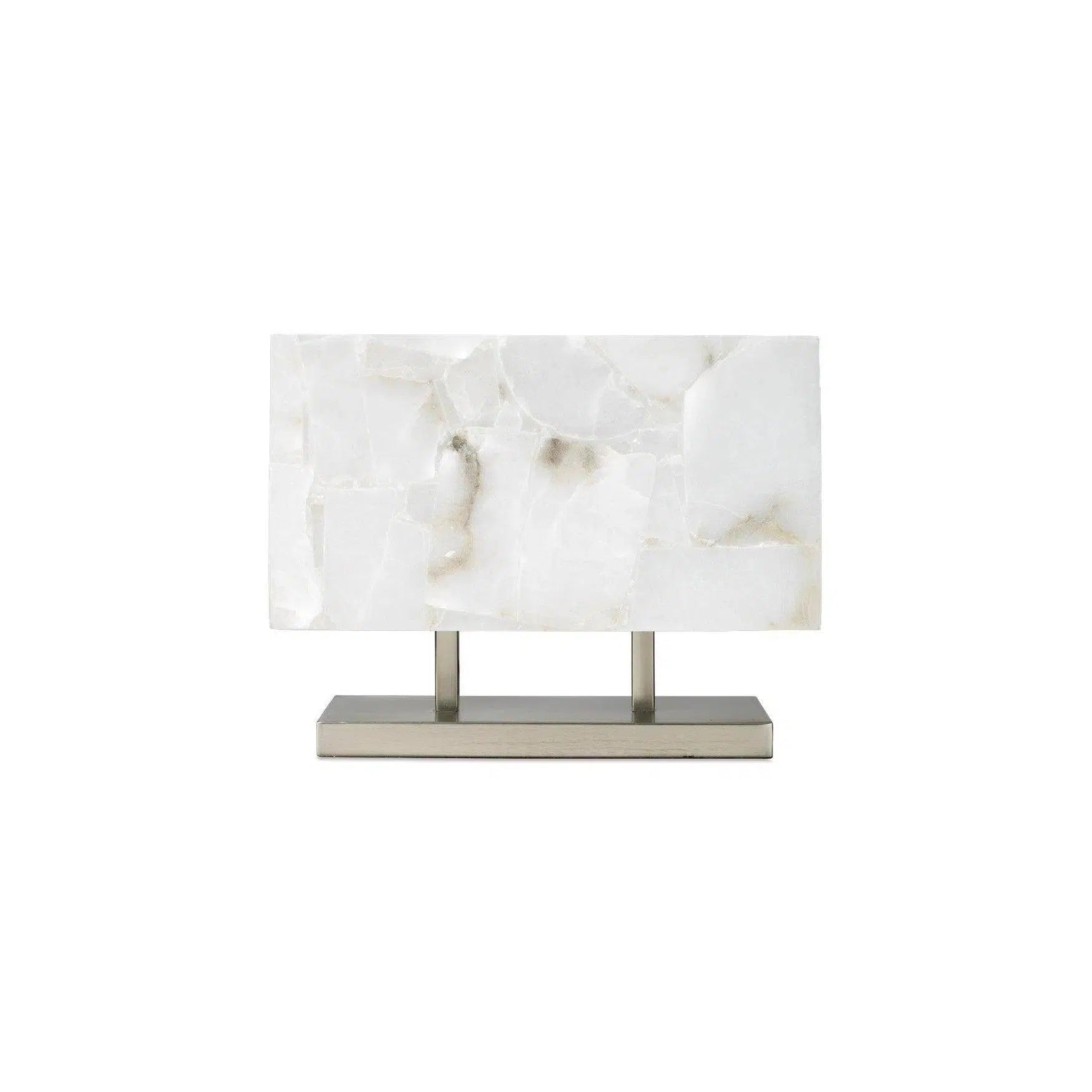 mid century modern table lamps with iconic designs for a stylish studySilver Alabaster Ghost Horizon Table Lamp