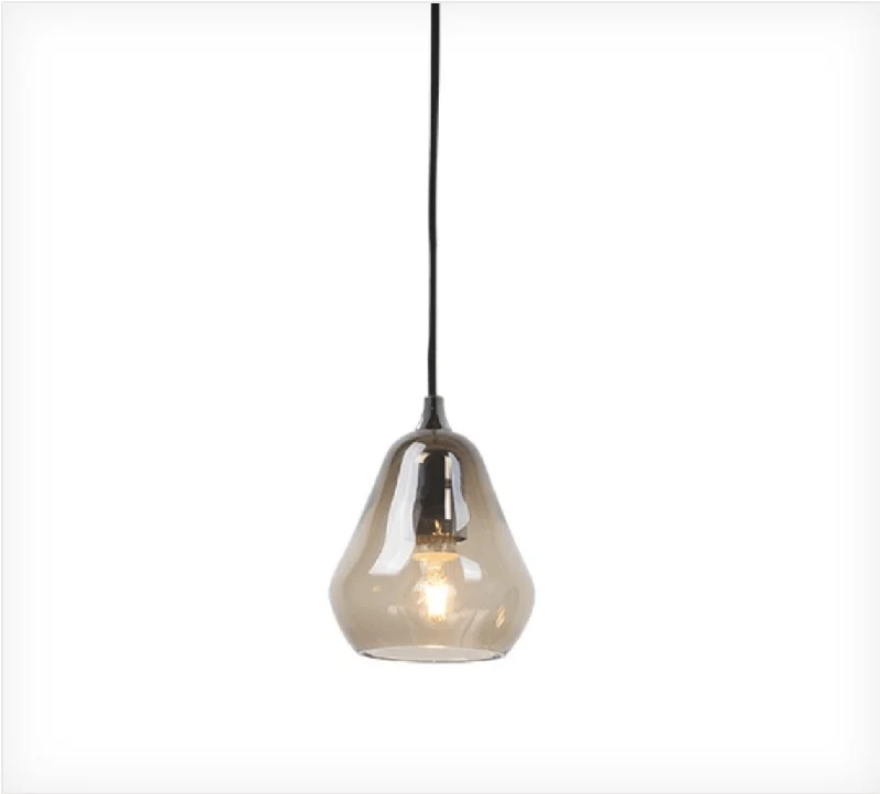Art Deco Ceiling Lights with Geometric Patterns and Metallic FinishesSmall Conical Smoked Glass Pendant - ID 6600 Art Deco Ceiling Lights with Geometric Patterns and Metallic FinishesSmall Conical Smoked Glass Pendant - ID 6600
