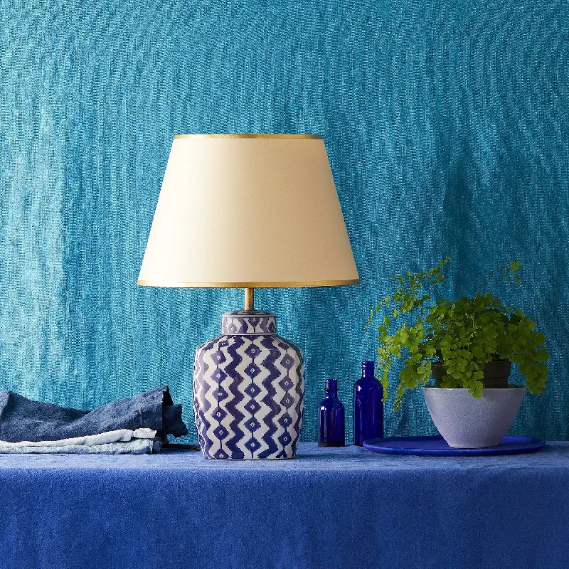leather table lamps with a distressed texture for a rugged charmSmaller Gingembre table lamp in blue and white ceramic leather table lamps with a distressed texture for a rugged charmSmaller Gingembre table lamp in blue and white ceramic