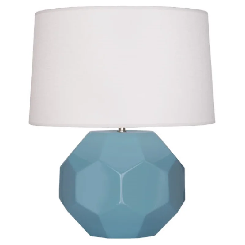 metal table lamps with a matte black finish for a sleek appearanceSteel Blue Franklin Table Lamp