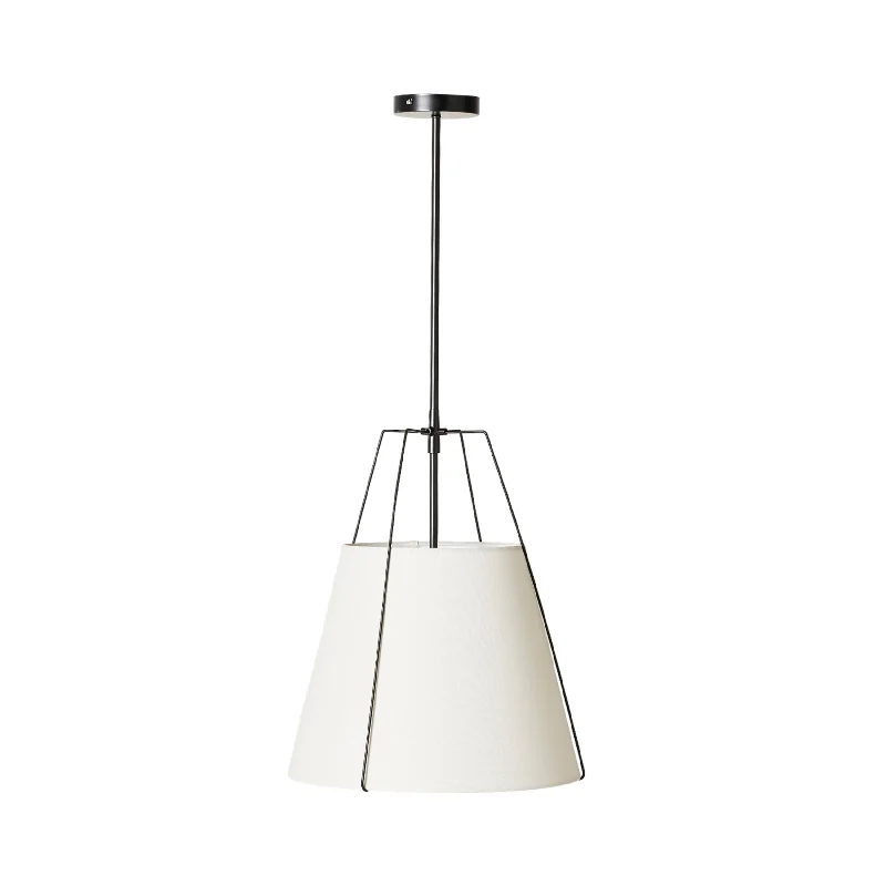 Mediterranean - Style Ceiling Lights with Terra - Cotta and Ceramic DetailsSutton Pendant Black 92x40cm