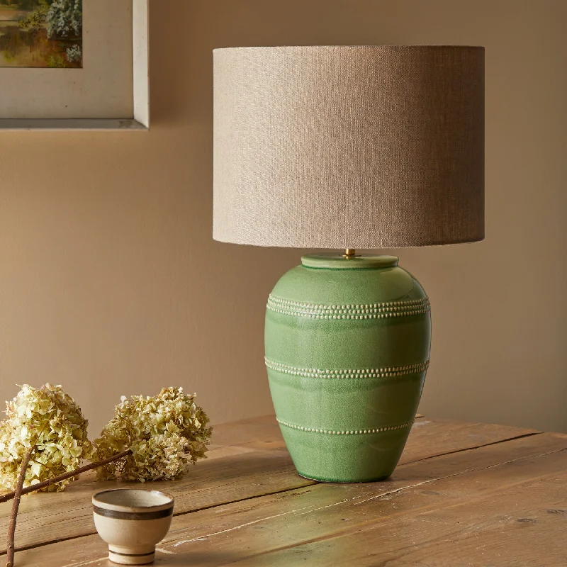 metal table lamps with a matte black finish for a sleek appearanceTed table lamp in green