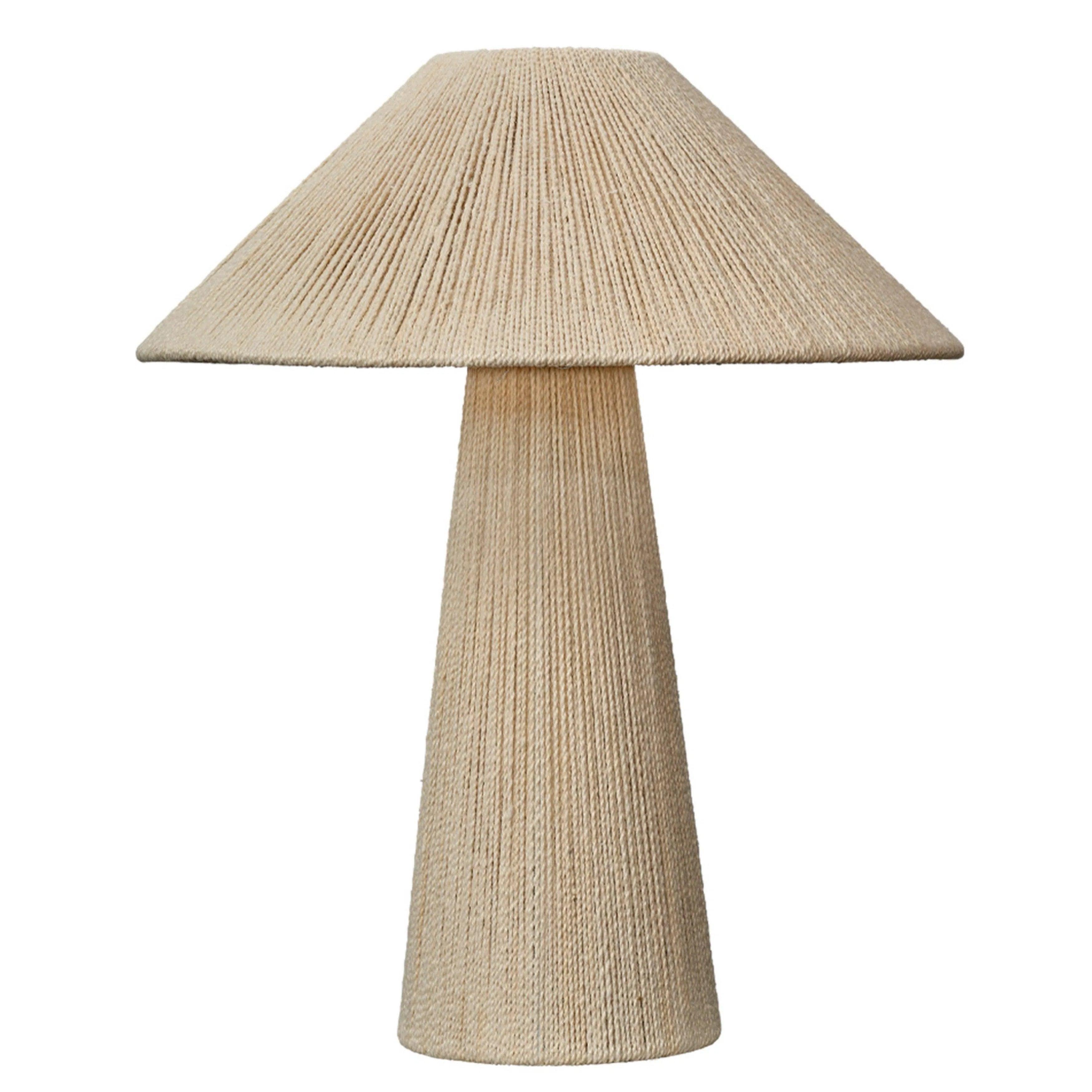 wooden table lamps with natural grain for a warm and organic feelTension Jute Table Lamp