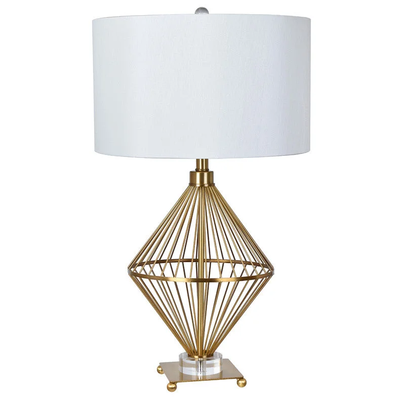 gothic style table lamps with dark finishes for a mysterious lookTRINA TABLE LAMP30''HT., METAL & CRYSTALBRASS & CR