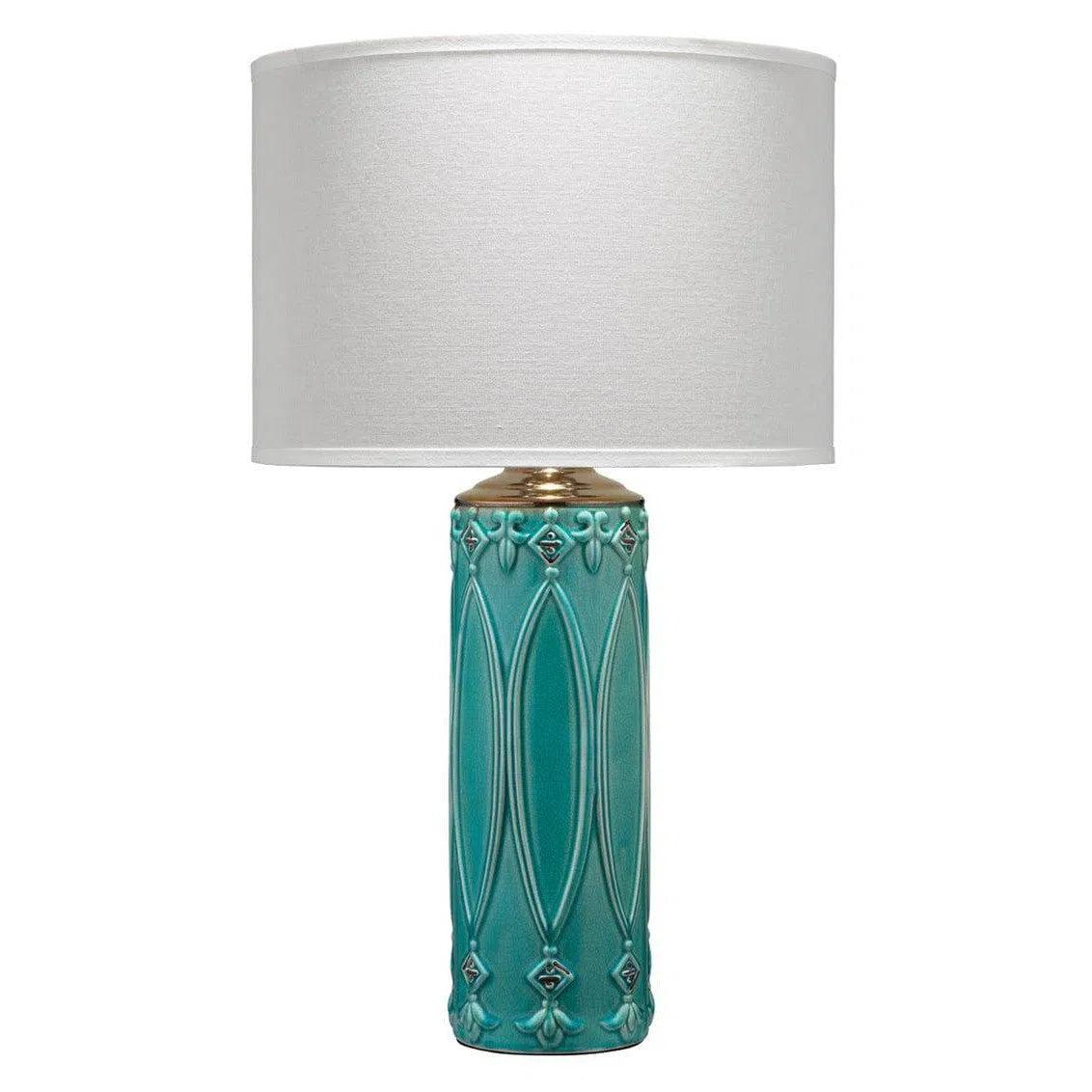 fabric table lamps with a linen shade for a relaxed and breathable lookTurquoise Ceramic Tabitha Table Lamp