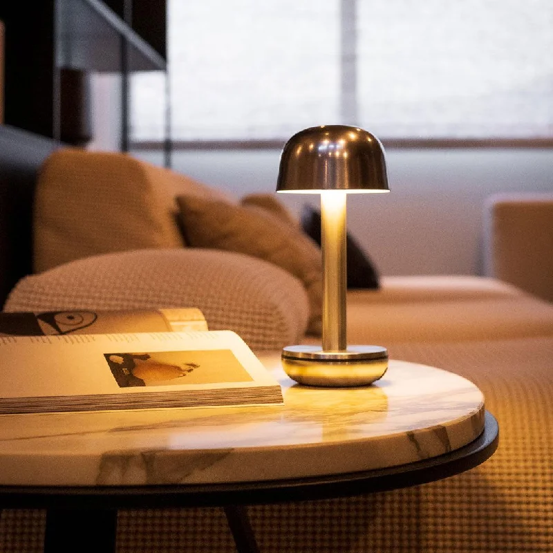 gothic style table lamps with dark finishes for a mysterious lookTWO Cordless Table Lamp- Gold