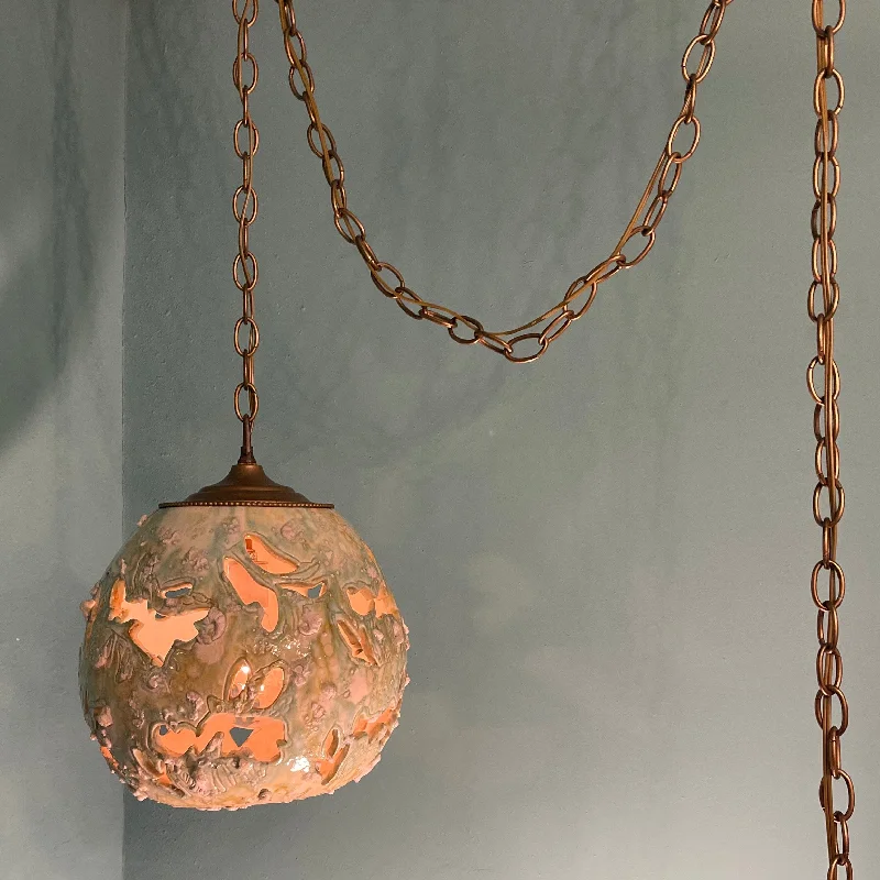 Retro Ceiling Lights Inspired by the 1950s and 1960s DesignVintage Ceramic Swag Pendant