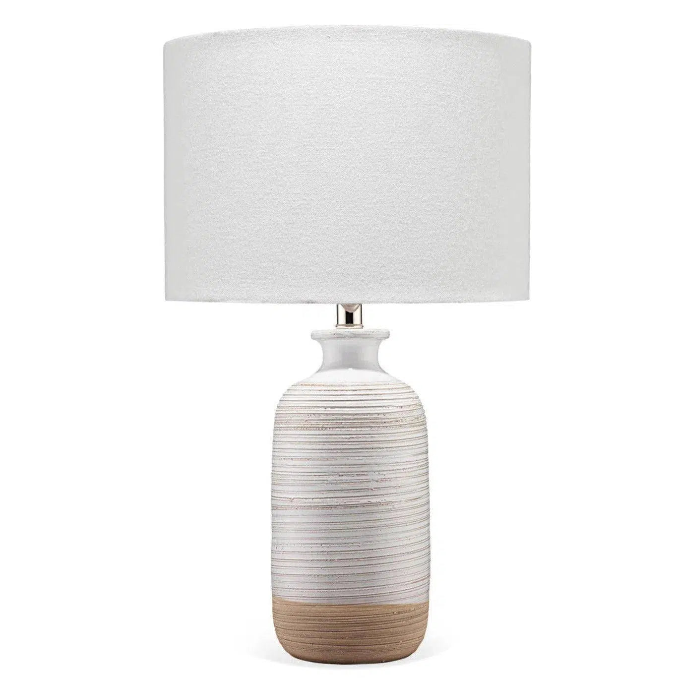 glass table lamps with a frosted surface for soft light diffusionWhite Ceramic Ashwell Table Lamp