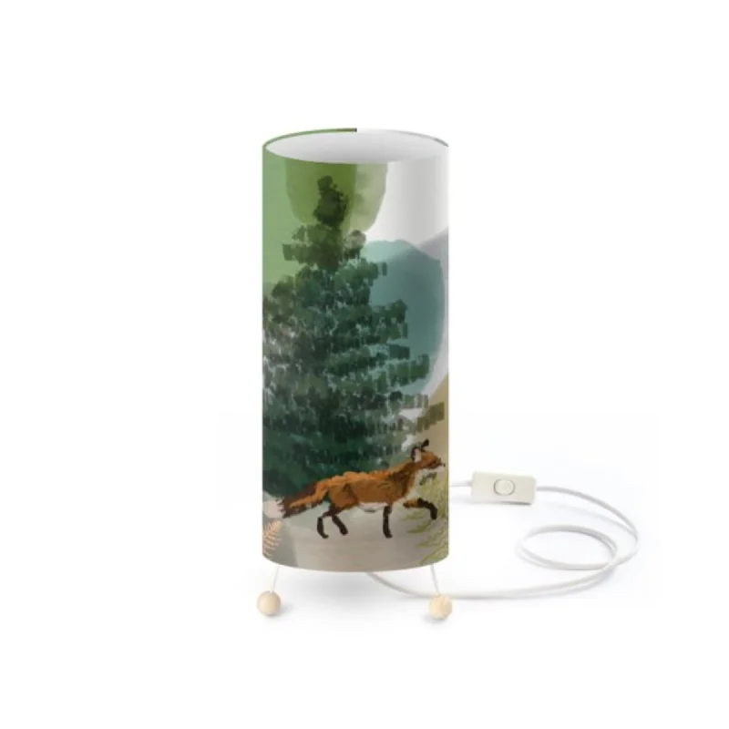 fabric table lamps with a linen shade for a relaxed and breathable lookWoodland Fox Table Lamp