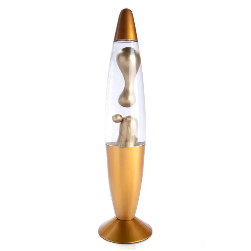 Lava Lamps for Ice Cream Parlors to Make it More FunGold Metallic Magma Peace Lava Lamp